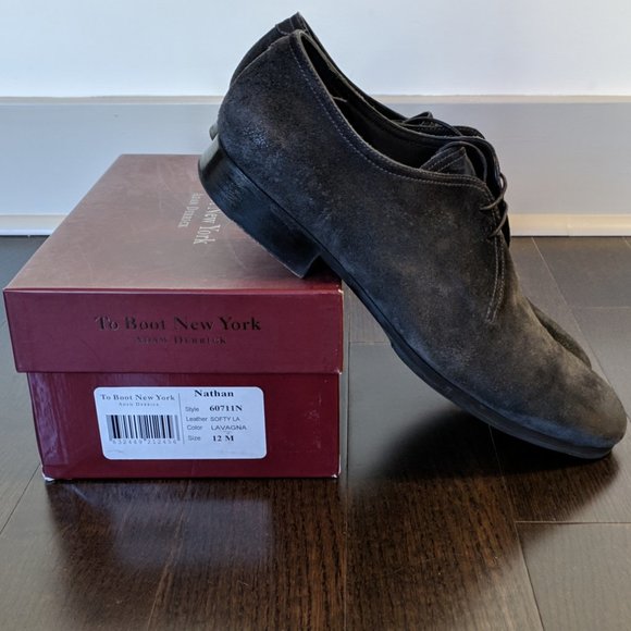 To Boot New York Oxford - Suede - EXCELLENT - 12